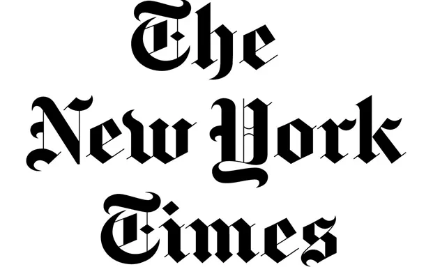 Screenshot of the New York Times website