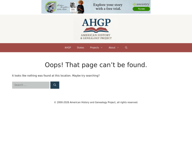 Screenshot of the Neal S. Dow website