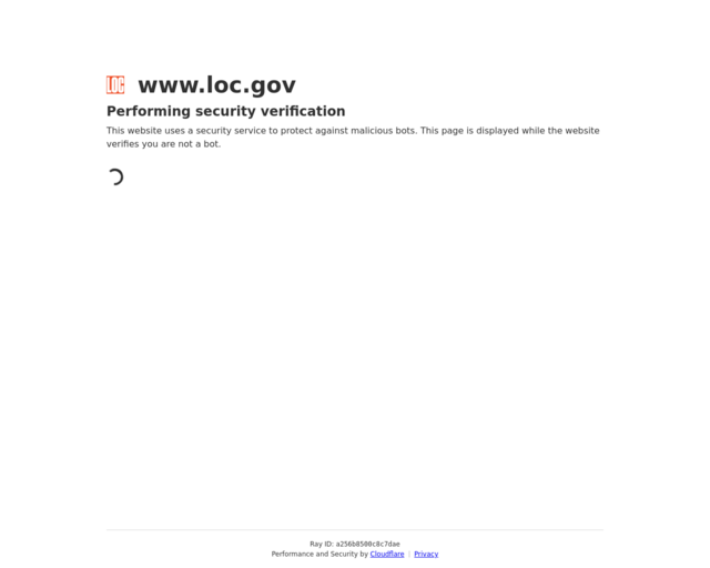 Screenshot of the American Memory - Remaining Collections website