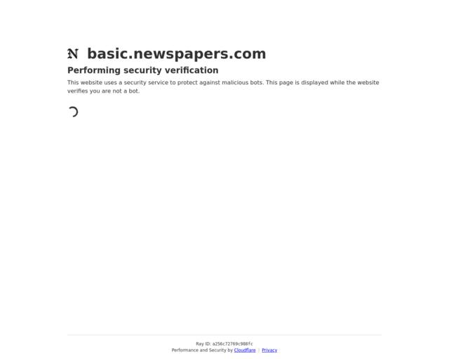 Screenshot of the Historical Newspapers by Ancestry website