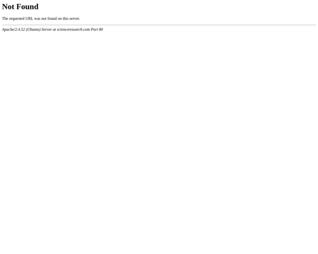 Screenshot of the ScienceResearch.com website
