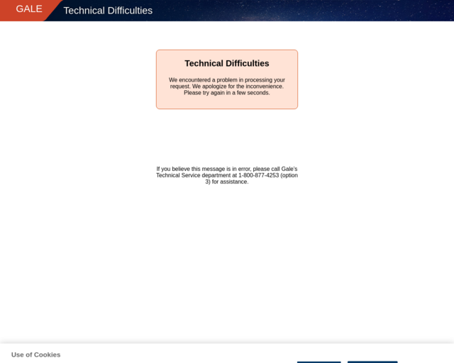 Screenshot of the Southern Colonies website