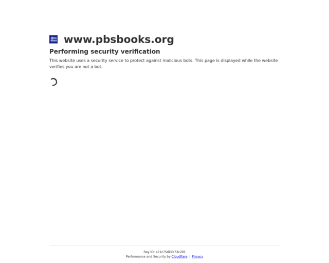 Screenshot of the PBS Books for Young Adults website