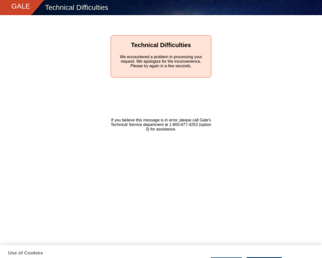 Screenshot of the Middle Colonies website