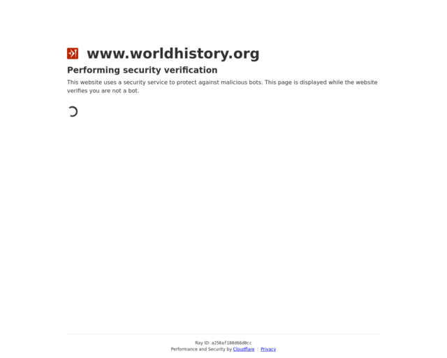 Screenshot of the World History Encyclopedia website