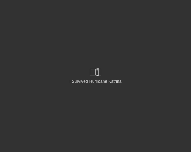 Screenshot of the I Survived Hurricane Katrina Flipbook website