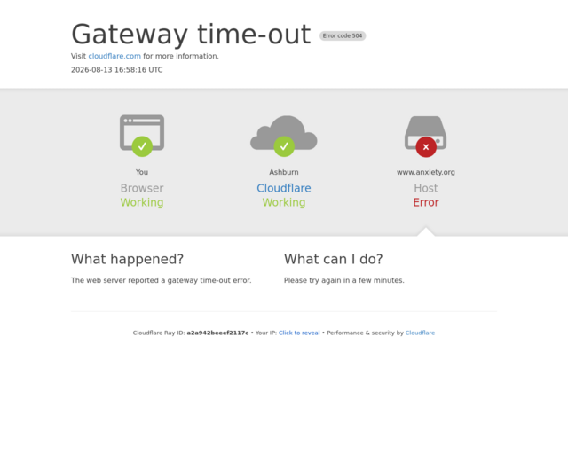 Screenshot of the Fidget Toys & Anxiety website