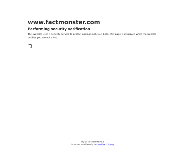 Screenshot of the Countries of the World website