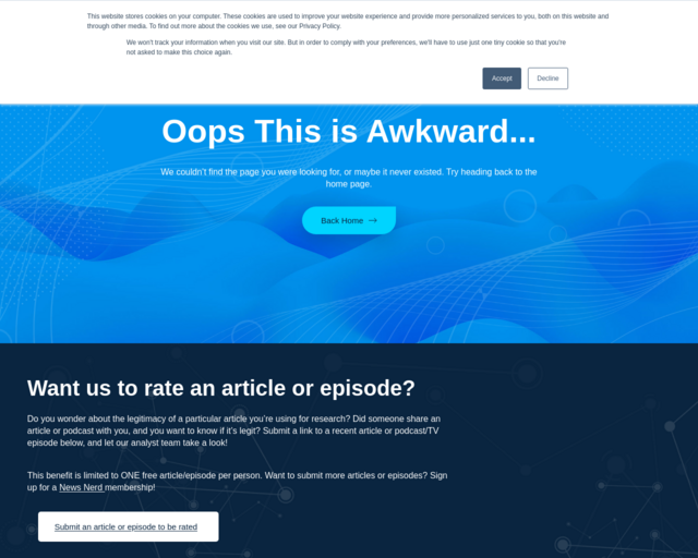 Screenshot of the Media Bias Chart website