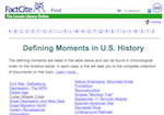 FactCite Defining Moments