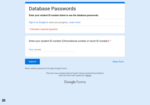 Database Password Info.: Image link to Database Password Info.
