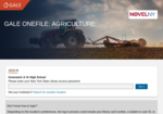 Gale Agriculture: Access current and authoritative periodical content covering agriculture and its related fields. Image link to Gale Agriculture