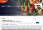 Gale Culinary Arts: Find a variety of information from major cooking and nutrition magazines as well as key reference titles. Image link to Gale Culinary Arts