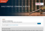 Gale Criminal Justice: Comprehensive periodical content for researchers studying law, law enforcement, forensic science, terrorism, and more. Image link to Gale Criminal Justice