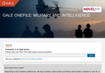 Gale Military & Intelligence: Search scholarly journals, magazines, and reports covering all aspects of past and present military affairs. Updated daily. Image link to Gale Military & Intelligence