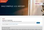 Gale US History: Search balanced coverage of events in U.S. history. Best for novice historians and academic researchers. Updated daily. Image link to Gale US History