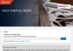 Gale News: Access major U.S. and international newspapers online to search articles instantly by title, headline, date, or other fields. Image link to Gale News