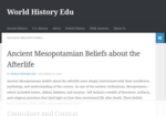 Ancient Mesopotamian Beliefs About the Afterlife:  Image link to Ancient Mesopotamian Beliefs About the Afterlife