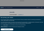 BioMedCentral Journals: A collection of open-access journals on medical topics. Image link to BioMedCentral Journals