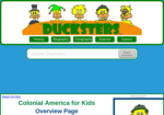 Image link to Ducksters Colonial America